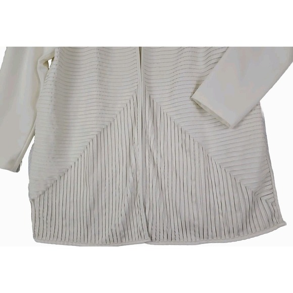 Chico’s ~Woman Size 2 (L) ~ Ivory/Vanilla Cardigans Open Front Long Sleeve. - Picture 9 of 9